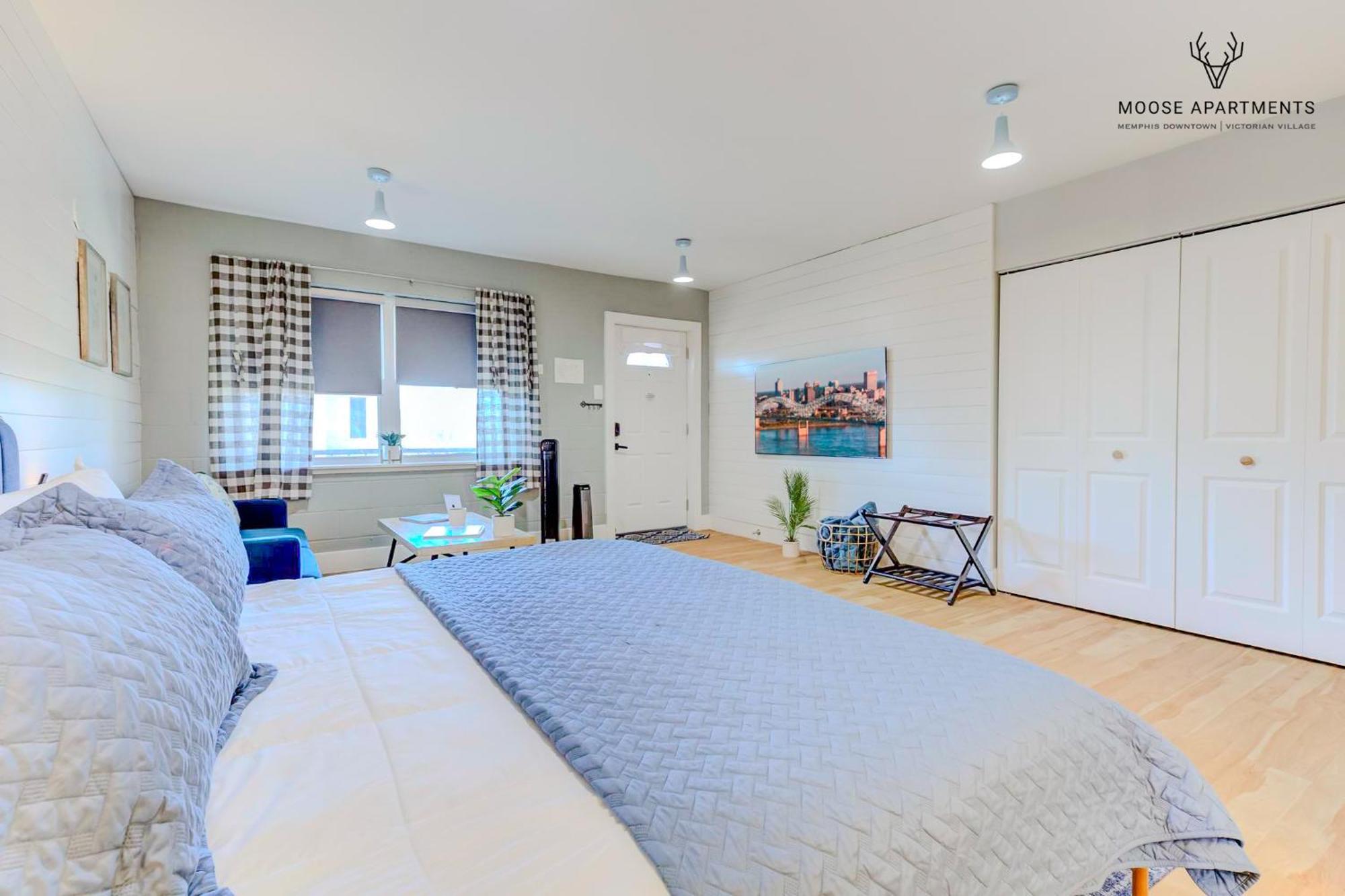 The Moose #8 - Modern Luxe Loft With King Bed & Free Parking & Wifi Lägenhet Memphis Exteriör bild
